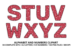 4th July Alphabet png clipart, independence letters doodle Product Image 4