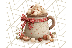 Christmas Coffee Mugs Clipart PNG Festive Cups Product Image 4