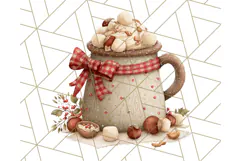 Christmas Coffee Mugs Clipart PNG Festive Cups Product Image 4