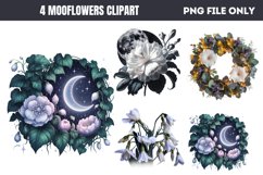 Mooflowers Clipart PNG Product Image 1