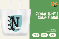 Sienna Thistle Boho Floral Monogram Product Image 1