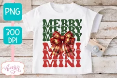 Merry Mama and Mini christmas sublimation PNG designs Product Image 3