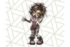 Bold Zombie Clipart PNG, Creepy Halloween Clip Art Product Image 4
