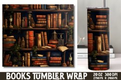 Tumbler Sublimation Wrap Magical Books Product Image 1