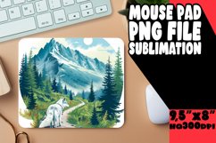 Cute Canine Adventure Mouse Pad Sublimation Product Image 1
