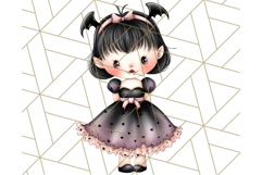Pastel Goth Halloween PNG Clipart, Creepy Cute Art Product Image 4