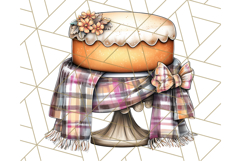 Fall Cake Clipart PNG, Autumn Cakes With Pumpkins Product Image 4