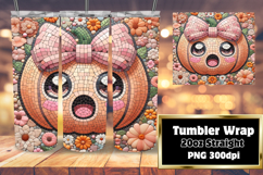 FASHIONABLE 20oz Tumbler Graphic , Cute Pumpkin Product Image 1