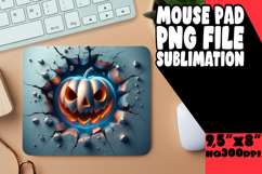Timeless Mouse Pad Designs Sublimation, 3D Pumpkin Product Image 1