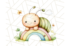 Cute Caterpillar Clipart PNG, Spring Bug Illustrations Product Image 4