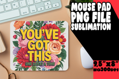 LUMINOUS MOUSE PAD CREATIVE DESIGN, Flower Quote Product Image 1