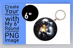 Sophisticated Circle Design for Sublimation , Astronaut Product Image 1