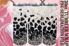 Leopard Tumbler Wrap - Glitter Blossom 20oz Product Image 1