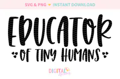 Educator Of Tiny Humans SVG PNG Product Image 2