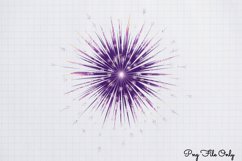 Happy New Year Fireworks Clipart PNG Product Image 1