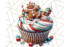 Christmas Cupcake PNG Clipart, Cute Food PNG, Holiday Treat Product Image 4