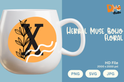 Herbal Muse Boho Floral Monogram Product Image 1