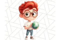 Boy Teacher Clipart PNG, Cute Male Teacher Illustration Product Image 4