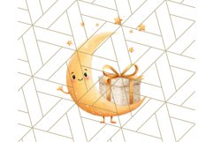 Alien Christmas Clipart, Cute Outer Space Holiday PNG Product Image 4