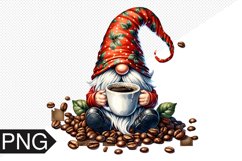 Coffee Gnome Sublimation - Clipart PNG Design Product Image 1