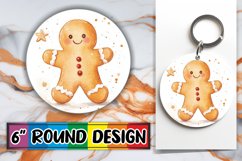 Trendy Circle Coaster PNG Design , Xmas Product Image 1