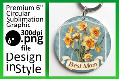 Circular Sublimation Car Coaster - Mother's Day Print Product Image 1