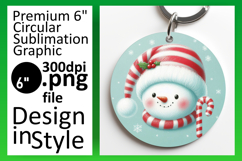 Unique Round Design for Coasters , Snowman Product Image 1