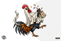 Halloween Ghost Chicken PNG Product Image 1