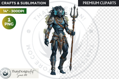 Deep Sea Fantasy Clipart PNG, Mermaid, ocean mythology Product Image 1