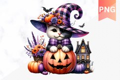 Halloween Cat Sublimation Clipart PNG Bundle Product Image 10