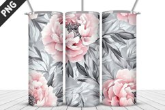 Flowers Tumbler Wrap | Sublimation Design | Tumbler PNG Product Image 1