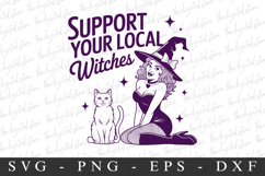 Support Your Local Wiutches Svg | Halloween Svg | Cricut Product Image 1