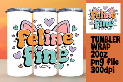 ARTISTIC 20oz Tumbler Template , Cat Quote Product Image 1