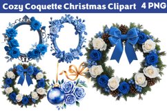 Cozy Coquette Christmas Clipart PNG Product Image 1