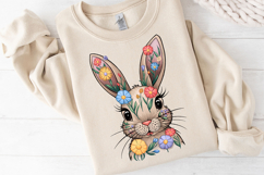 Cute Easter Bunny Clipart, Happy Easter Sublimation PNG Product Image 1