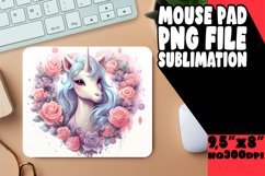 Sparkling Enchantment: Unicorn Mouse Pad Product Image 1
