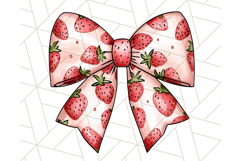 Watercolor Summer Bow Clipart PNG, Coquette Bright Bow Png Product Image 4