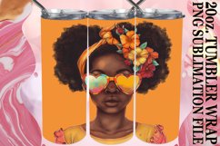 Melanin Magic: Watercolor Tumbler Wrap - Summer Vibes Product Image 1