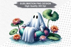 Halloween Ghost - Halloween clipart Sublimation PNG Design Product Image 1