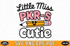 Little Miss PKR S Cutie SVG | Quotes | SVG Cut files Product Image 1