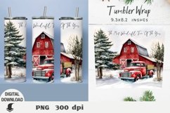 Christmas Tumbler Wrap, Christmas sublimation, Christmas Product Image 1