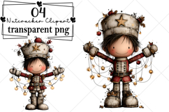 Whimsical Christmas Nutcracker Clipart Watercolor PNG Product Image 1