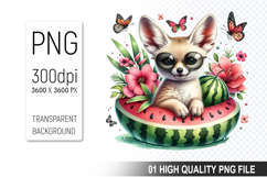 Summer Animals Clipart PNG Bundle, Tropical Summer Animals Product Image 3