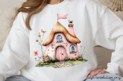 Magical Cute Garden Fairies Clipart PNG Product Image 1