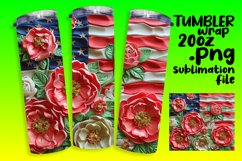 United Spirit 3D Tumbler Wrap Sublimation Product Image 1