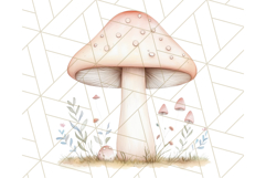 Pastel Blue Fairy Garden Clipart, Enchanted Cottagecore Png Product Image 4
