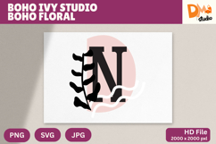 Boho Ivy Studio Boho Floral Monogram Product Image 1
