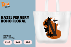 Hazel Fernery Boho Floral Monogram Product Image 1