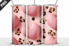 Valentines Love Skinny Tumbler PNG Wrap| Valentines Tumbler Product Image 5