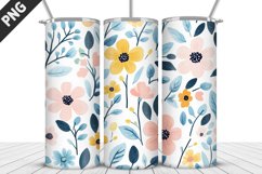 Flowers Tumbler Wrap | Sublimation Design | Tumble PNG Product Image 5